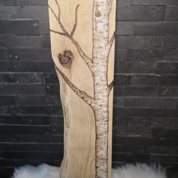 Le bouleau en robe d'hiver